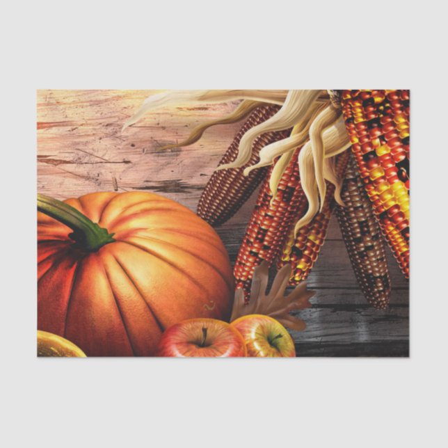 thanksgiving-pumpkin tissue paper (Front)