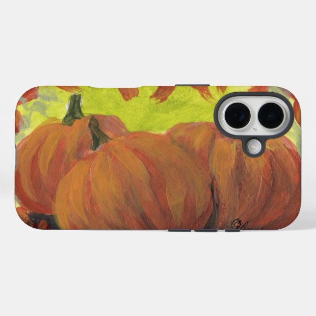 Thanksgiving Pumpkins #1 Fall Autumn Leaves Case-Mate iPhone Case (Back (Horizontal))