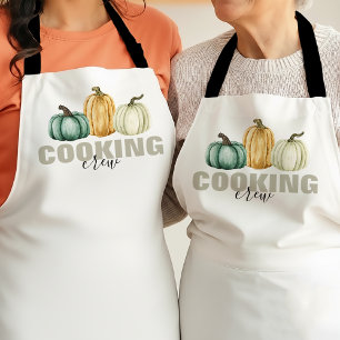 Thanksgiving Pumpkins Cooking Crew Apron