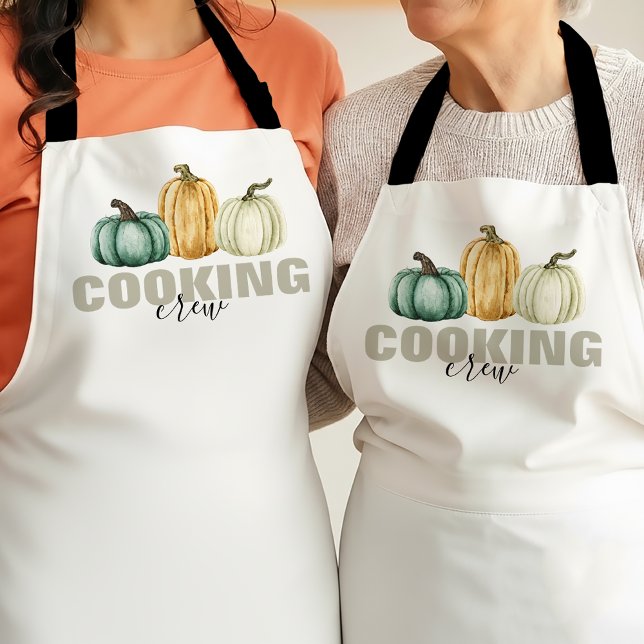 Thanksgiving Pumpkins Cooking Crew Apron (Creator Uploaded)