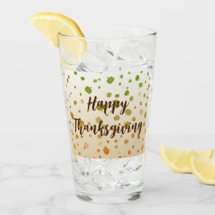 Thanksgiving Pumpkins Glass