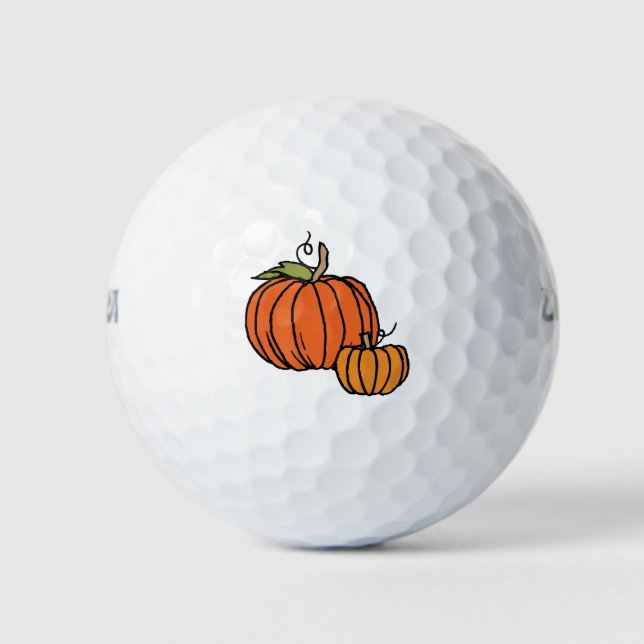 Thanksgiving Pumpkins Golf Balls (Front)