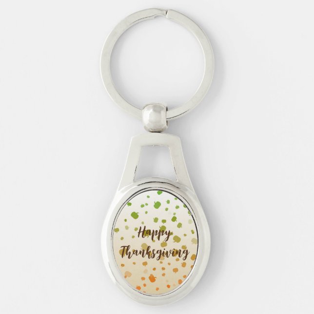 Thanksgiving Pumpkins Keychain (Front)