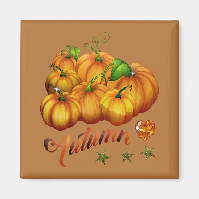 Thanksgiving Pumpkins Magnet (Front)