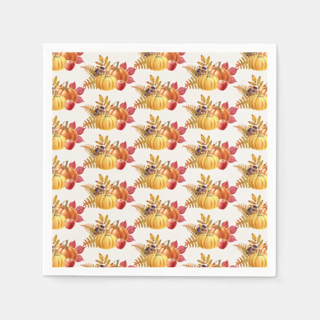Thanksgiving Pumpkins Napkin (Front)