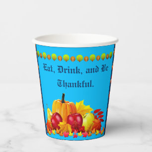 Thanksgiving Pumpkins Paper Cups