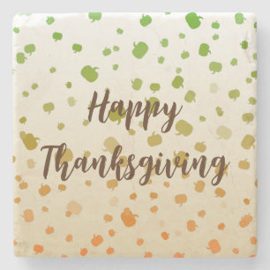 Thanksgiving Pumpkins Stone Coaster