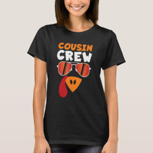 Thanksgiving Pyjamas Family Matching - Cousin Crew T-Shirt