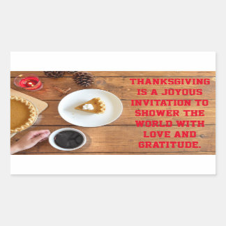 Thanksgiving quote of gratitude and appreciation sticker