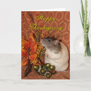 Thanksgiving rat card
