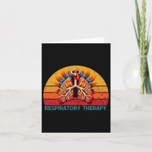 Thanksgiving Respiratory Therapy Vintage Fall Autu Card