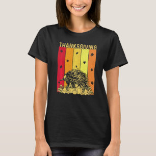 Thanksgiving Retro Echidna Matching Family Pyjamas T-Shirt