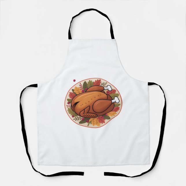 Thanksgiving Roast Turkey – Festive Holiday Feast  Apron (Front)