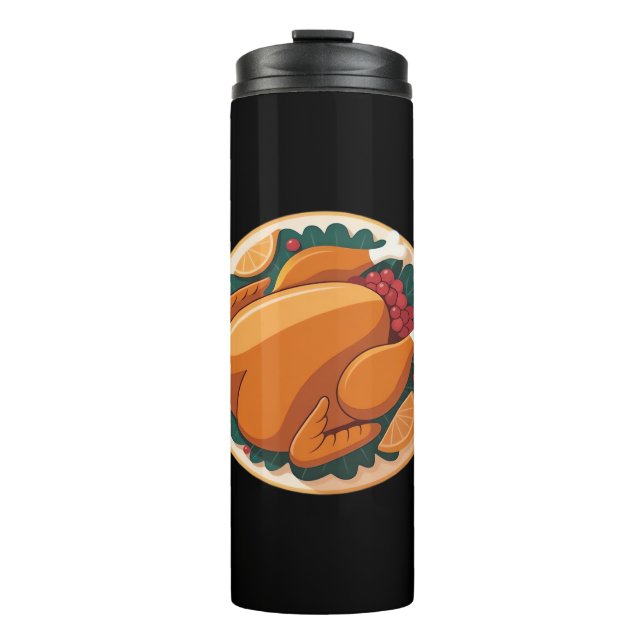 Thanksgiving Roast Turkey – Festive Holiday Feast  Thermal Tumbler (Front)