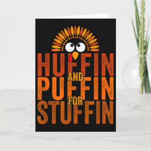 Thanksgiving Run Turkey Trot - Huffin And Puffin F Card