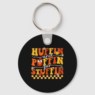 Thanksgiving Run Turkey Trot Huffin And Puffin For Keychain