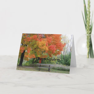 Thanksgiving sans vous carte de voeux