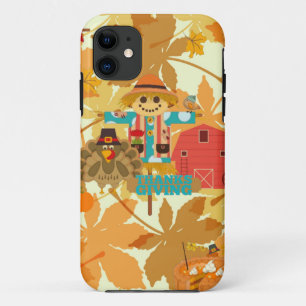 thanksgiving scarecrow iPhone 11 case