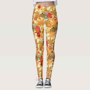 thanksgiving scarecrow leggings