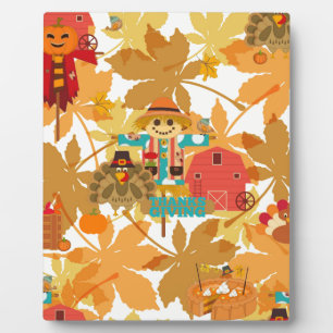 thanksgiving scarecrow plaque