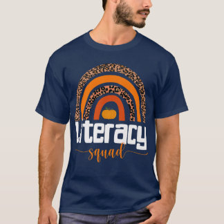 Thanksgiving School Matching Fall Literacy Team  T-Shirt