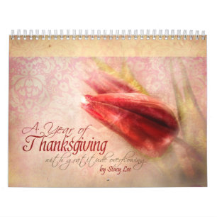 "Thanksgiving" Scripture Christian Art Calendar