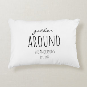 Thanksgiving Se Rassembler autour d'un Coussin d'a