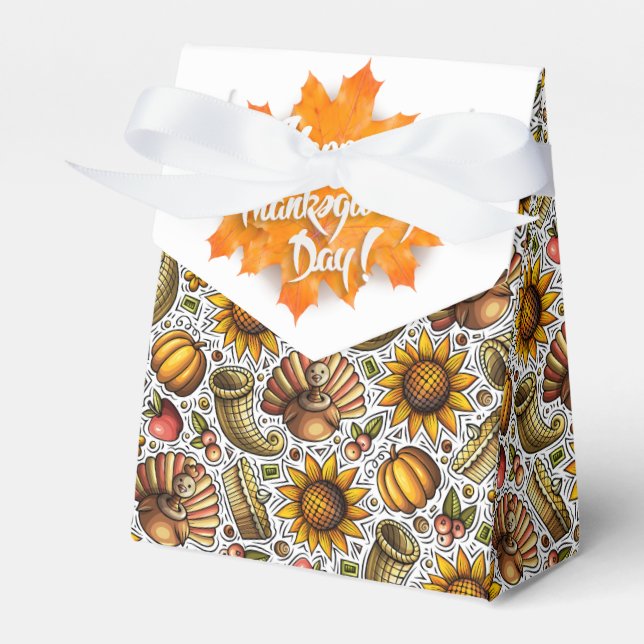 Thanksgiving Season Favor Box (Front Side)