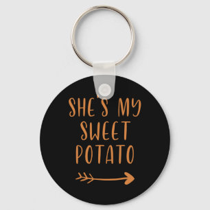Thanksgiving She's My Sweet Potato I Yam Set Keychain
