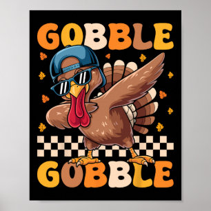 Thanksgiving Shirt Boys Kids Toddler Funny Turkey Poster