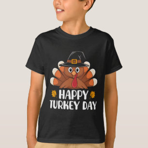Thanksgiving Shirts For Kids Boys Toddler Happy Tu