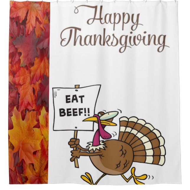 Thanksgiving shower curtain (Front)