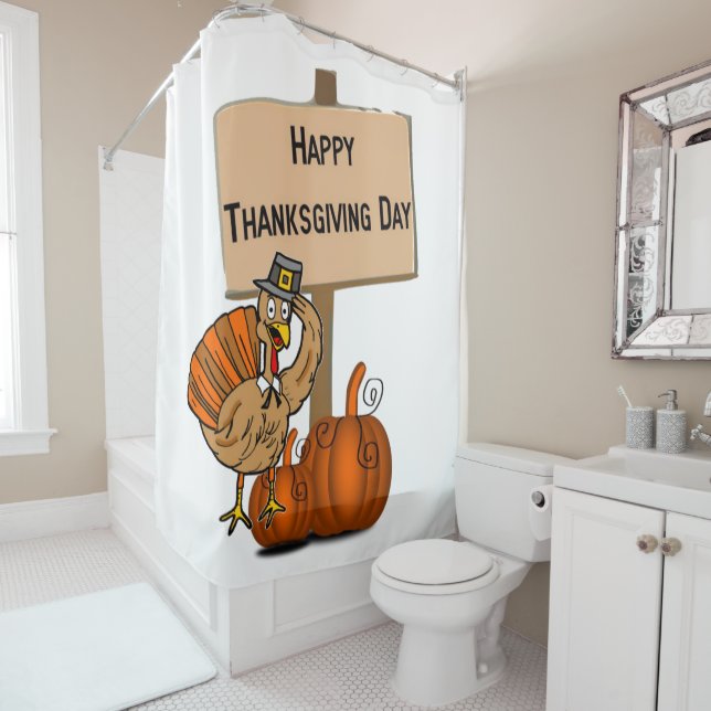 Thanksgiving Shower Curtain (In Situ)
