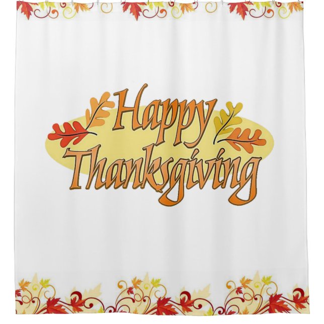 Thanksgiving shower curtain (Front)