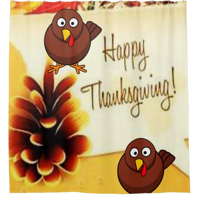 Thanksgiving shower curtain (Front)