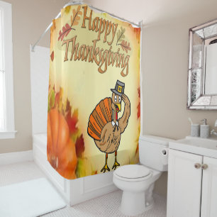 Thanksgiving shower curtain
