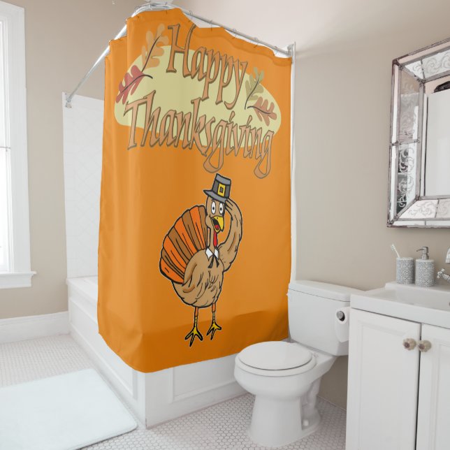 Thanksgiving Shower Curtain (In Situ)