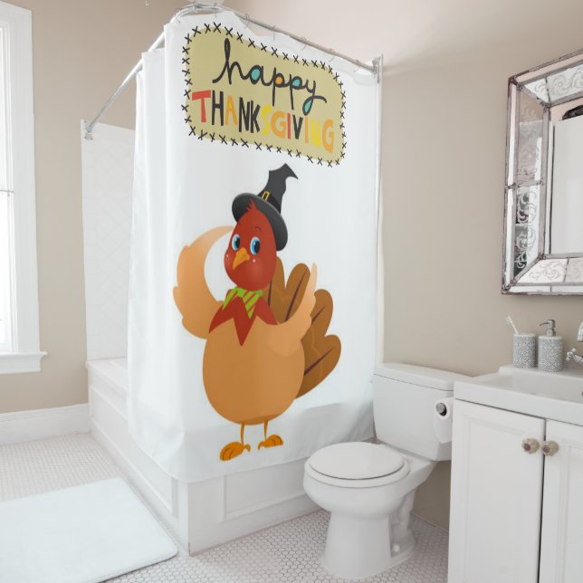 Thanksgiving Shower Curtain (In Situ)