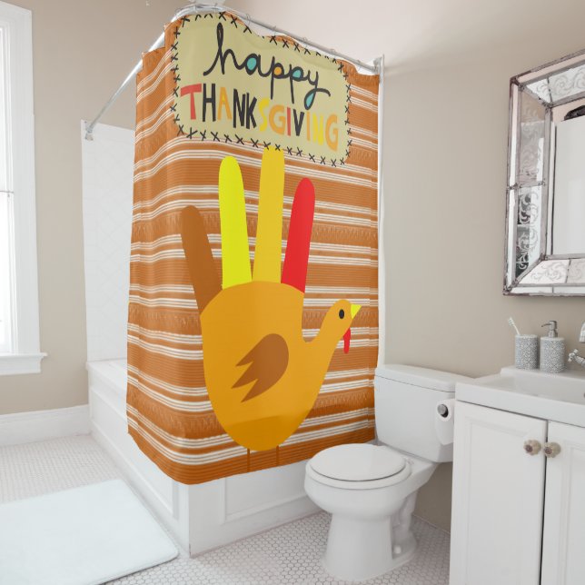 Thanksgiving Shower Curtain (In Situ)