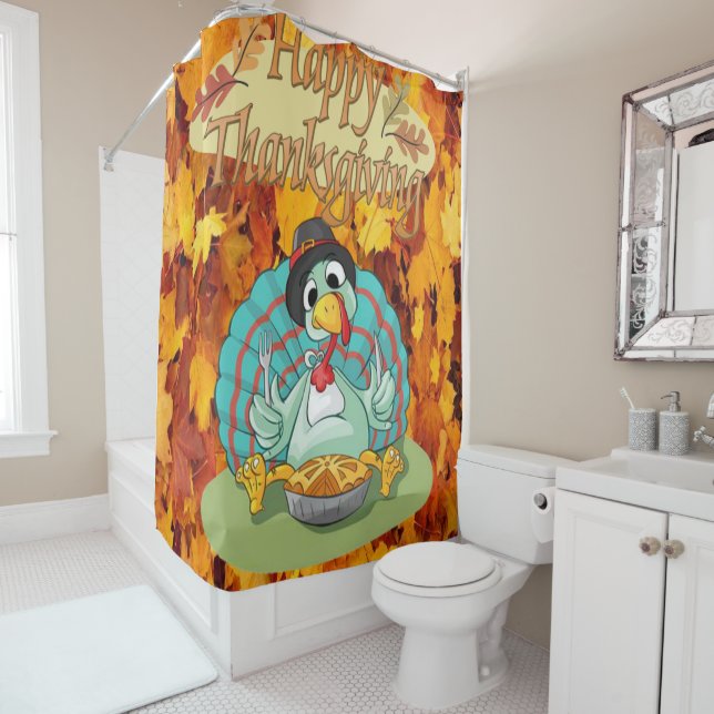Thanksgiving Shower Curtain (In Situ)
