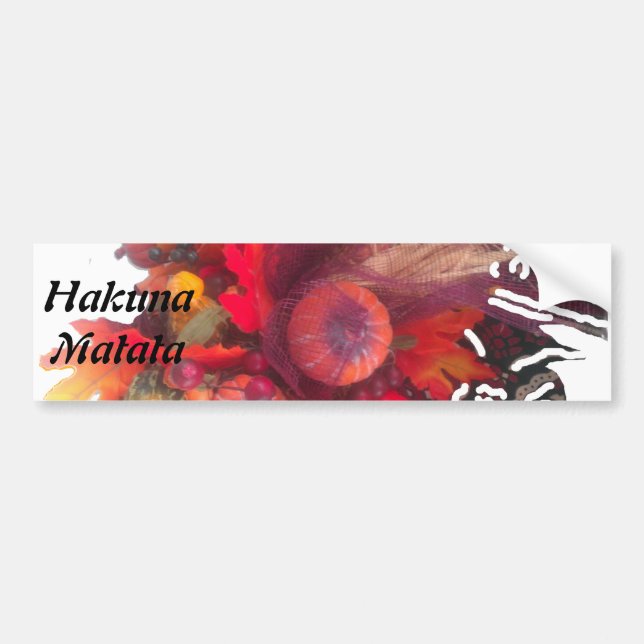 Thanksgiving  special occasion bumper sticker (Front)