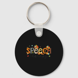 Thanksgiving Speech Therapy Thankful Slp Turkey Sp Keychain