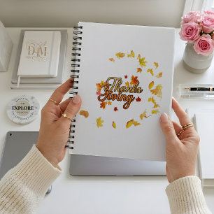 Thanksgiving Spiral Photo Notebook