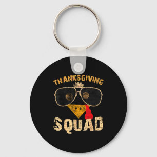 Thanksgiving Squad Turkey Day Fall Matching Women Keychain