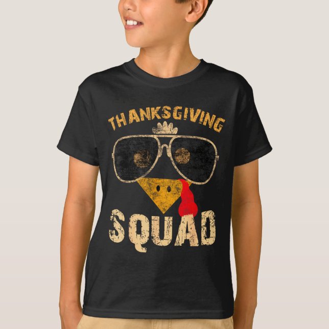 Thanksgiving Squad Turkey Day Fall Matching Women  T-Shirt (Front)