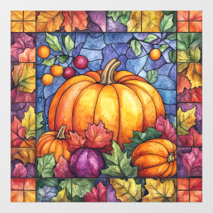 Thanksgiving Stained Glass Window Cling