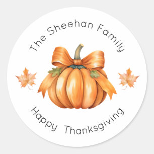 Thanksgiving Sticker, Happy Thanksgiving Labels