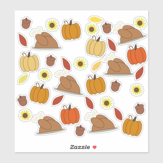 Thanksgiving Sticker Pack (Sheet)