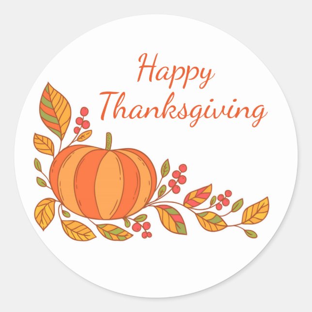Thanksgiving Stickers (Front)
