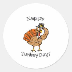 Thanksgiving (Style 2) Classic T-Shirt Classic Round Sticker